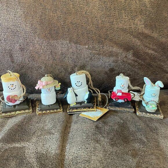 Set of 5 Original Smore Ornaments - Picture 1 of 6